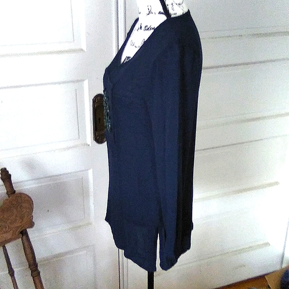 LA BLEND NAVY BLUE TUNIC - Picture 6 of 9